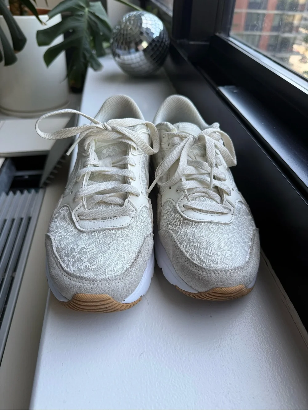 Nike Women's Sneakers off white and lace